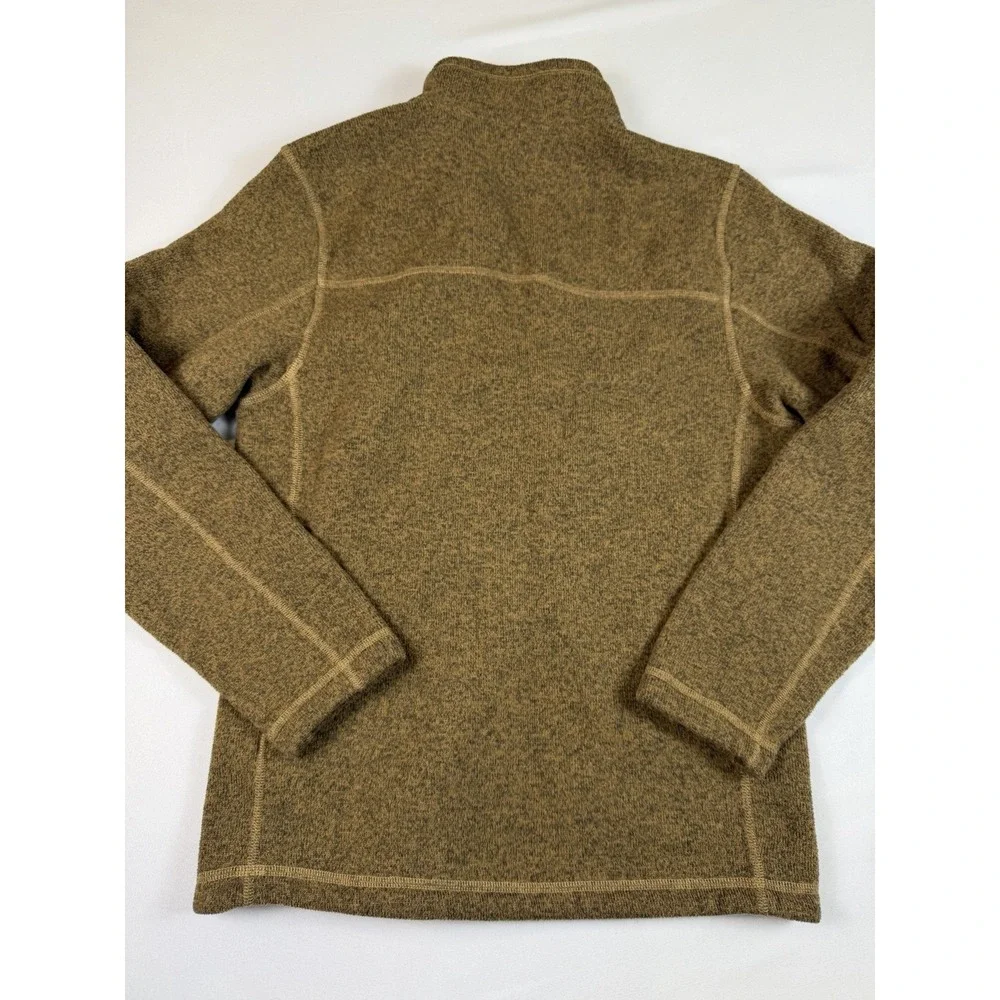 The North Face Gordons Lyons 1/4 Zip Mens Small‎ Brown Fleece Jacket Pullover